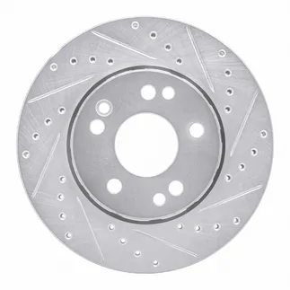 R1 Concepts EDZ-63014R Brake Rotor Drilled and Slotted Silver